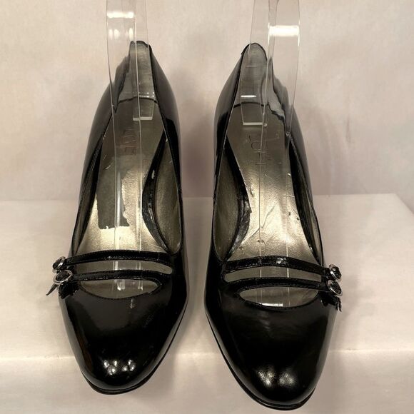 Black Women's Patent Leather 3” Heels by Ann Taylor Loft - Picture 2 of 6